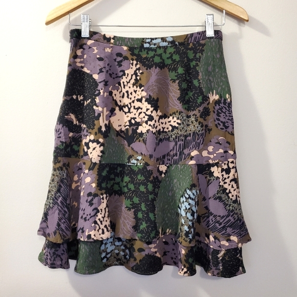 Boden - Tiered Print Skirt - Size 4 - Picture 3 of 11